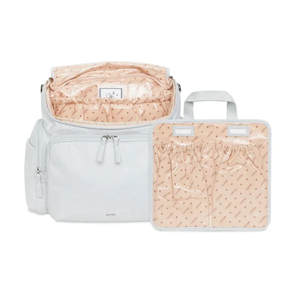 CARAA large baby bag organic cotton in dove - Picture 4 of 14